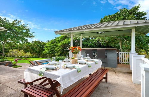 Poipu House | JC Surf House: Elegant 5BR w/Pool, BBQ & Ocean Views