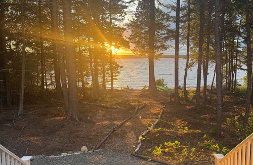 Ellsworth House | Lakefront Home With Private Beach Close to Acadia National Park and Bar Harbor