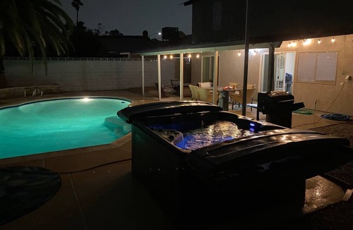 Spring Valley House | Large home 5 miles to the strip, pool, jacuzzi, outdoor tv, 2 master bedrooms