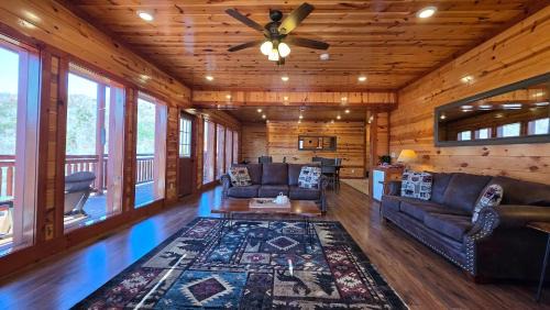 Chalet Village North House | Luxe Sister Cabins Sleeps 24 Pool Hot Tub Games