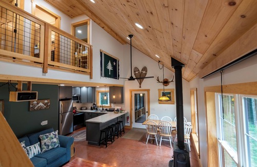 Wyman House | Newly built custom home nestled on the edge of the Bigelow Preserve