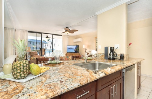 Historic Kailua Village Condo | Newly Renovated Ocean View Condo 🐳 Stunning Views From The Lanai! 🌅 Kona Reef E-22