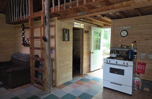Glen Aubrey Cabin | Private off-grid rustic cabin, pet friendly, fishing