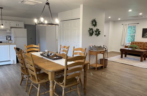 Mount Aetna House | Remodeled country home in neighborhood with Amish farms, fire pit in back yard