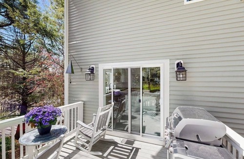 Cumberland Foreside House | Serene Coastal Home with Private Beach Access, Hot Tub, and Spacious Decks