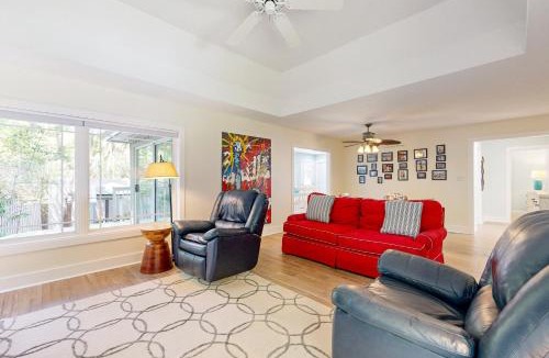 Fernandina Beach House | Spacious home with patio, deck, private outdoor pool, & beach access