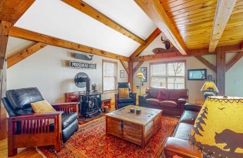 Greenville Junction House | Spectacular lakefront home with dock, firepit, & vaulted ceilings - dog-friendly