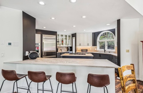 Dunkin Hill House | Stormbunker Paradise: Spacious home with stunning wooded views & hot hub!