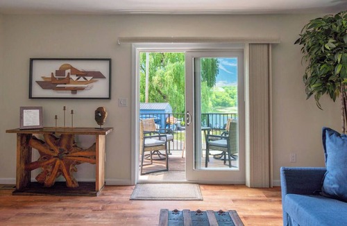Saugerties South Apartment | Summer on the Creek- Hot Tub Sauna Fire Pit Creek Views