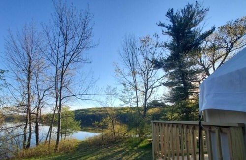 Ancram RV Rental | Tentrr State Park Site - Lake Taghkanic Secluded Lakeside Double - Site D