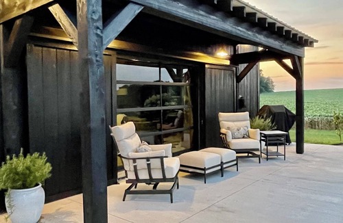 Danville House | Tiny barn dominium near Danville with AC, fireplace, soaking tub, near Knobels