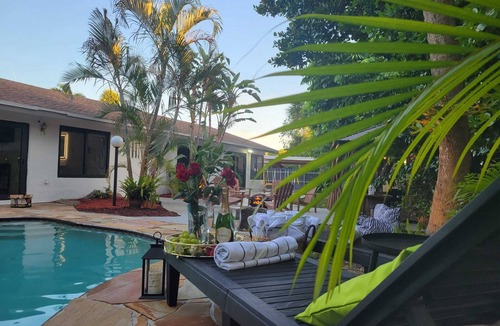Ives Estates Villa | Tropical Miami Oasis/Nr Beaches & Hard Rock Stadium/Heated POOL/SPA/GAMES/BBQ