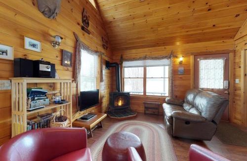 Greenville House | Two lakefront dog-friendly cabins on four acres with porches, dock, & lake views