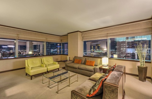 Las Vegas Strip Apartment | Vdara's Biggest Penthouse! 2 BR/Stunning 270° Strip Views! Sleeps 7! 45th Floor