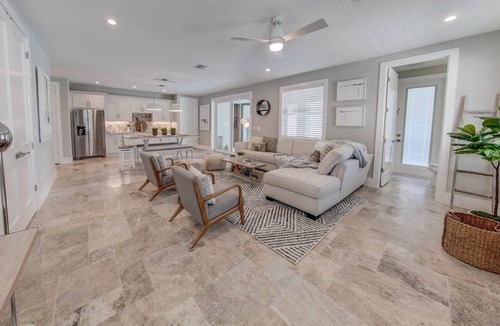 Marineland Acres House | Villa Nautilus Steps Away From the Beach - New Lux 3 Story Pool Hot Tub Home With Elevator