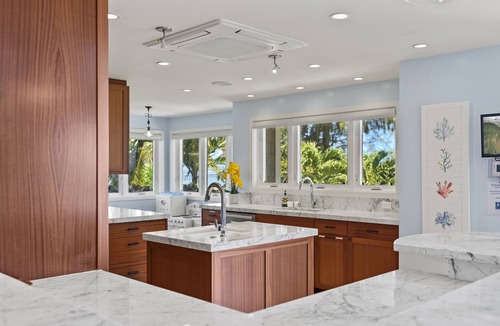 Waialua House | Waialua Beach House: Ocean Views w/Private Pool/Cabana! Steps to Beach