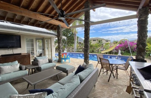 Portlock House | Water front oasis with pool and outdoor lounge/BBQ