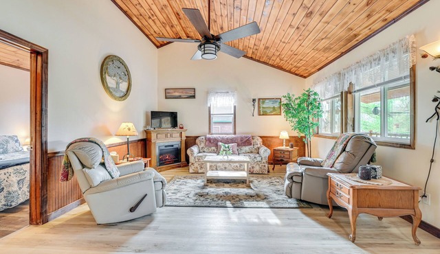 2 Mi to Lake Champlain: Cabin w/River Access!