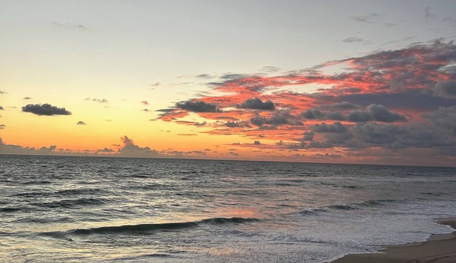 Beach front with pool ! Great reviews . Very Quiet area !