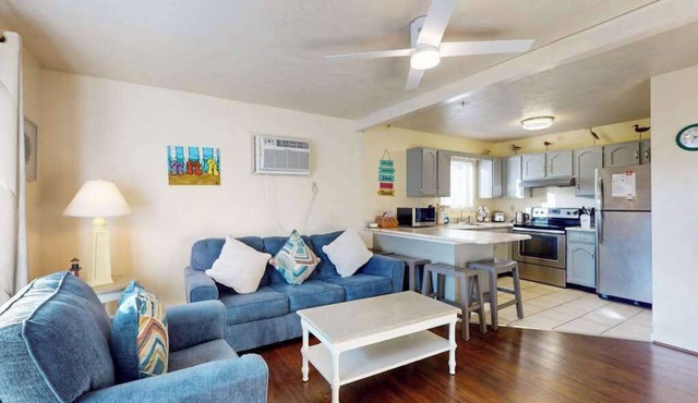 Condo Less than Two Miles to the Ocean with Pool, Fast WiFi, and Private W/D
