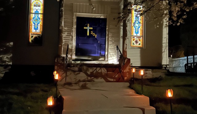 Converted church, overlooks Cayuga Lake. Lots of space to spread out for family
