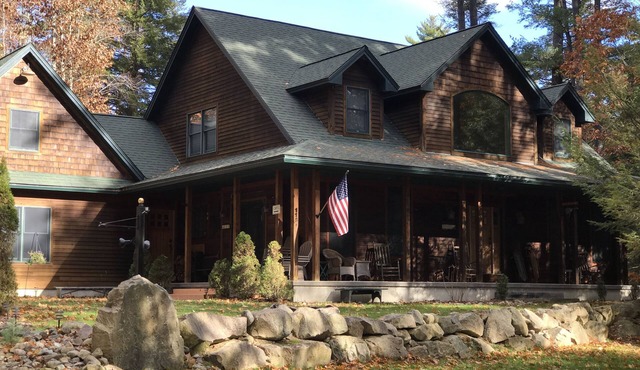 Large Family Friendly ADK Home on Private Lot, Lake Access, & 40' Dock