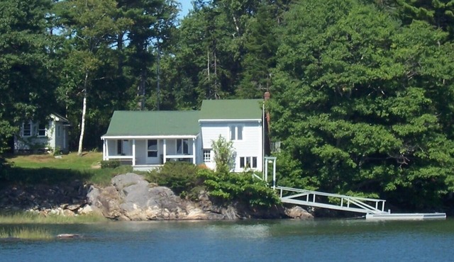 Oceanfront Cottage with Panoramic Views & Its Own Tidal Dock on Casco Bay