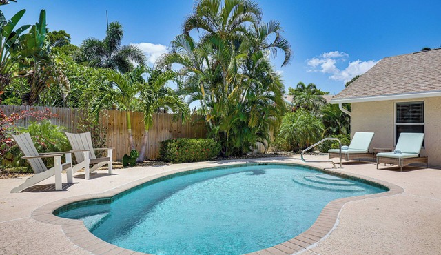 Poolside Oasis! Family Home 4 Mi to Delray Beach