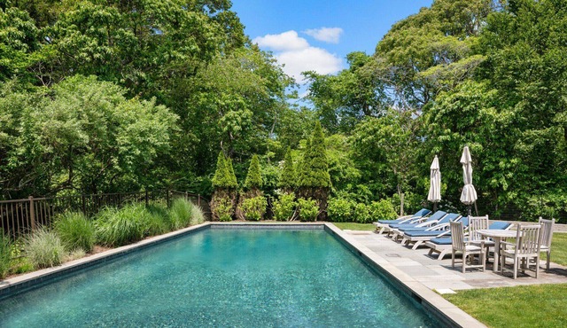 Private Hampton's retreat on 2 acres, with spacious private pool, open...
