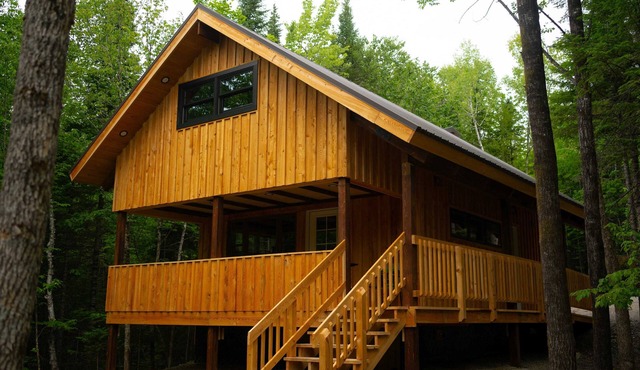 Secluded cabin with modern amenities - close to snowmobile and ATV trails in Mapleton