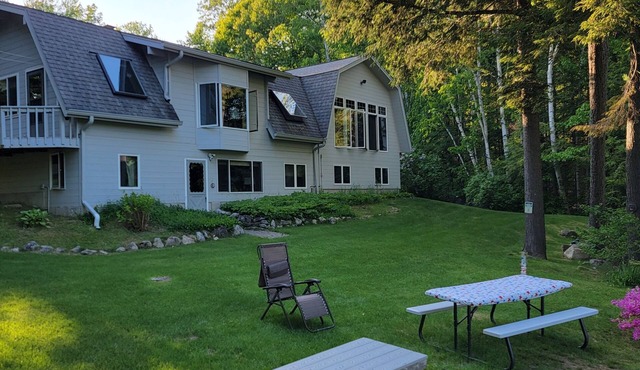 Stunning Belgrade Lakes Waterfront Retreat – Dock, Kayaks & Breathtaking Views!