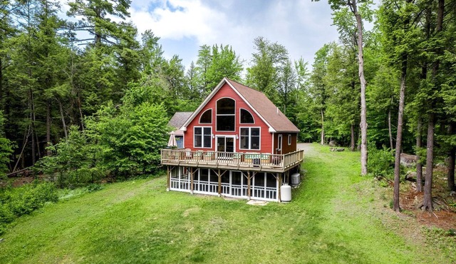Stunning Cabin Surrounded by Trees and Fire Pit Provided in Bowerbank, Maine