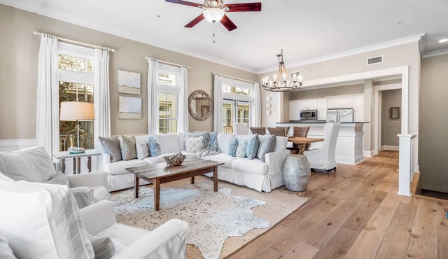 Stunning Designer Townhome Next to Beach Club. Easy Walk to Shopping and Dining