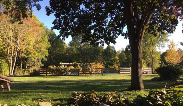 Super comfy, chic converted barn with saltwater pool on 6 acres.