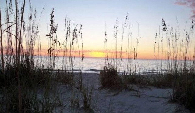 Waterfront 2BR beach & lagoon retreat. Dock, pool, dog-friendly, tennis
