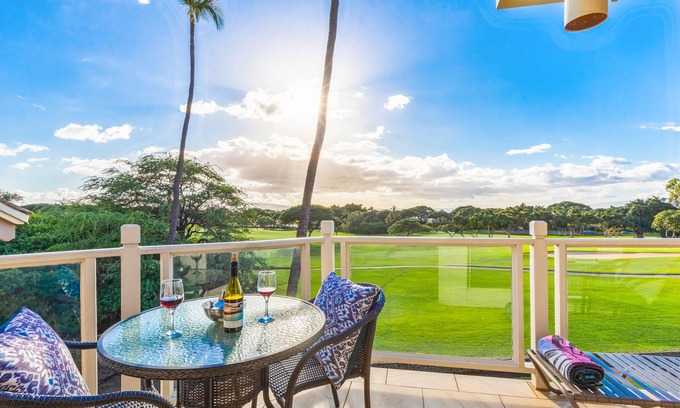 Wailea Condo | Coursefront Condo with Shared Pool & Hot Tub, Private W/D, WiFi, and Ocean View
