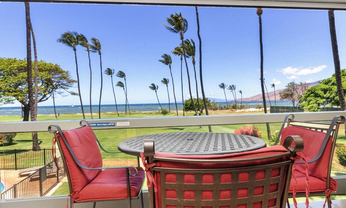 Kihei Condo | Leinaala Oceanfront #203 Panoramic Ocean View, Renovated, A/C, Great Rates!