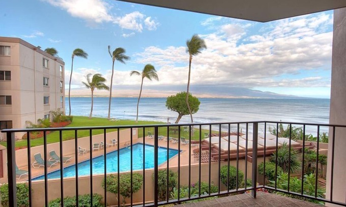 Maalaea Condo | Maalaea Milowai 5star 1bed Oceanfront- far from the fire - safe & normal stay