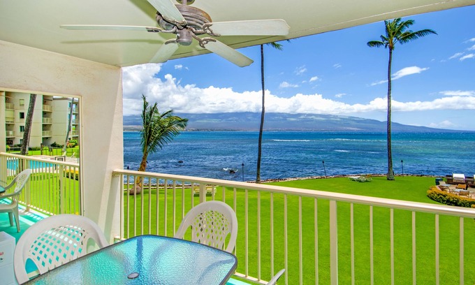 Maalaea Condo | Oceanfront MK214 - Maui Vacation Rental Condo in Quiet Resort-Great View!