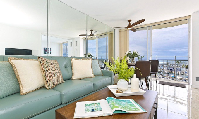 Waikiki Condo | Waikiki Ocean & Yacht Harbor Views! Short Walk to Beach, Shops & Restaurants!
