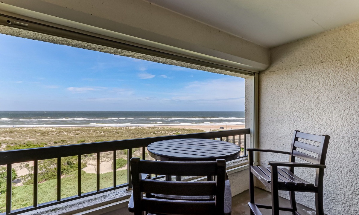 Amelia City Condo | Oceanfront | Private Covered Balcony | Beautiful 4th Floor Amelia Surf and Racquet Condo