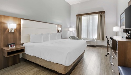 Standard Room, 1 King Bed, Non Smoking, Refrigerator & Microwave