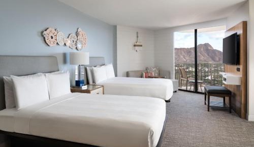 Diamond Head Ocean View, Guest room, 2 Double, Balcony
