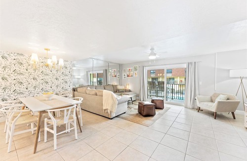 Avon By The Sea Condo | 🌴Beachfront Family Retreat: Pool, Private Balcony & Walk to the Pier