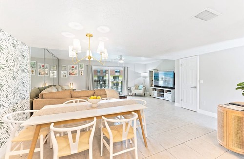 Avon By The Sea Condo | 🌴Beachfront Family Retreat: Pool, Private Balcony & Walk to the Pier