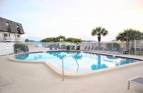 Avon By The Sea Condo | Tropical Oasis at Chateau by the Sea Family and Pet Friendly Beachfront Escape