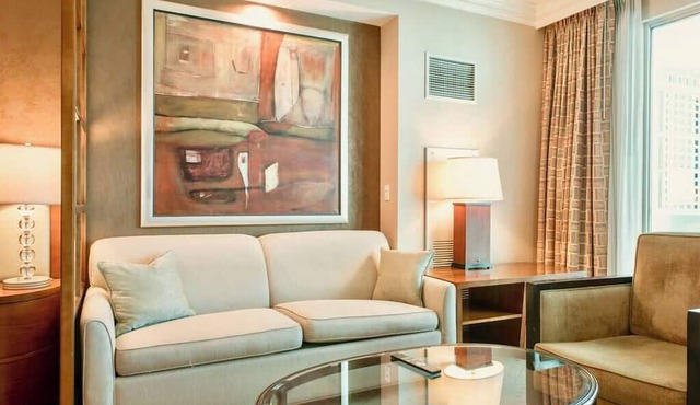 No Resort Fee | Balcony Strip Views, Pools & Parking