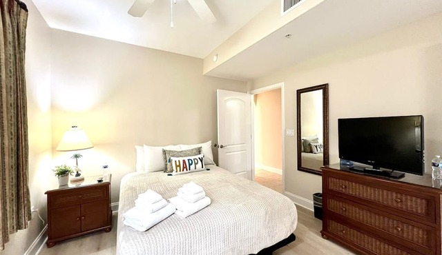 Tropical Lakefront Condo at Disney w/TWO Balconies - 1 mile to Downtown Disney!